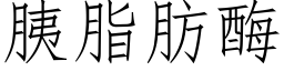 胰脂肪酶 (仿宋矢量字库)