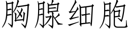 胸腺細胞 (仿宋矢量字庫)