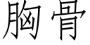 胸骨 (仿宋矢量字庫)