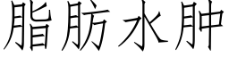 脂肪水肿 (仿宋矢量字库)