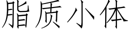 脂质小体 (仿宋矢量字库)