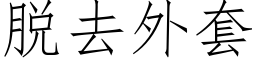 脫去外套 (仿宋矢量字庫)