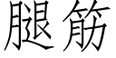 腿筋 (仿宋矢量字库)