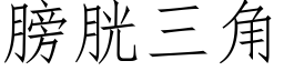 膀胱三角 (仿宋矢量字库)