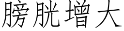 膀胱增大 (仿宋矢量字库)