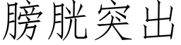 膀胱突出 (仿宋矢量字库)