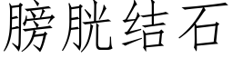 膀胱结石 (仿宋矢量字库)