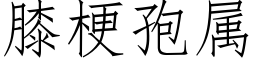 膝梗孢屬 (仿宋矢量字庫)