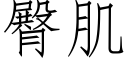 臀肌 (仿宋矢量字库)