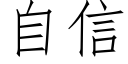 自信 (仿宋矢量字库)