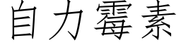 自力霉素 (仿宋矢量字库)