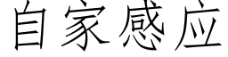 自家感應 (仿宋矢量字庫)