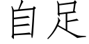 自足 (仿宋矢量字库)