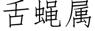 舌蝇属 (仿宋矢量字库)