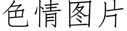 色情圖片 (仿宋矢量字庫)