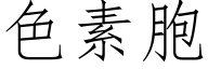 色素胞 (仿宋矢量字库)