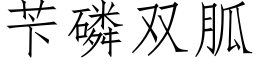 苄磷双胍 (仿宋矢量字库)