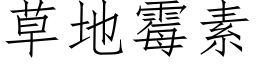 草地霉素 (仿宋矢量字库)