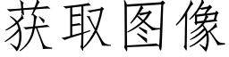 獲取圖像 (仿宋矢量字庫)