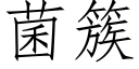 菌簇 (仿宋矢量字库)