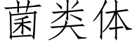 菌类体 (仿宋矢量字库)