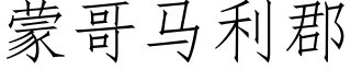 蒙哥马利郡 (仿宋矢量字库)
