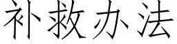 補救辦法 (仿宋矢量字庫)