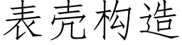 表壳构造 (仿宋矢量字库)