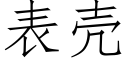 表壳 (仿宋矢量字库)