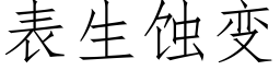 表生蚀变 (仿宋矢量字库)