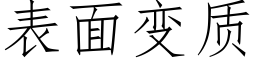 表面变质 (仿宋矢量字库)