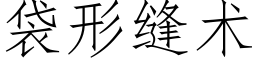 袋形縫術 (仿宋矢量字庫)