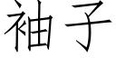 袖子 (仿宋矢量字库)