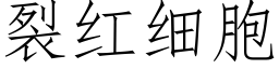 裂红细胞 (仿宋矢量字库)