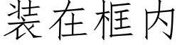 装在框内 (仿宋矢量字库)