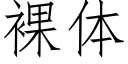 裸体 (仿宋矢量字库)