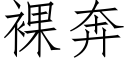 裸奔 (仿宋矢量字庫)