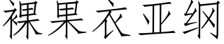 裸果衣亚纲 (仿宋矢量字库)