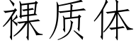 裸質體 (仿宋矢量字庫)