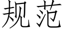 規範 (仿宋矢量字庫)