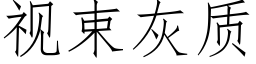 視束灰質 (仿宋矢量字庫)