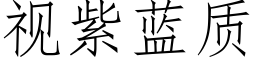 視紫藍質 (仿宋矢量字庫)