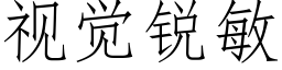 視覺銳敏 (仿宋矢量字庫)