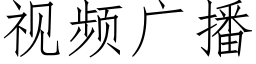 視頻廣播 (仿宋矢量字庫)