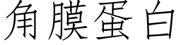 角膜蛋白 (仿宋矢量字库)