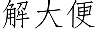 解大便 (仿宋矢量字库)