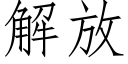 解放 (仿宋矢量字库)