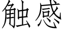 觸感 (仿宋矢量字庫)