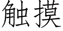 觸摸 (仿宋矢量字庫)