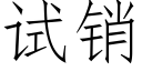 试销 (仿宋矢量字库)